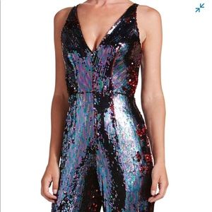 sequin jumpsuit dress